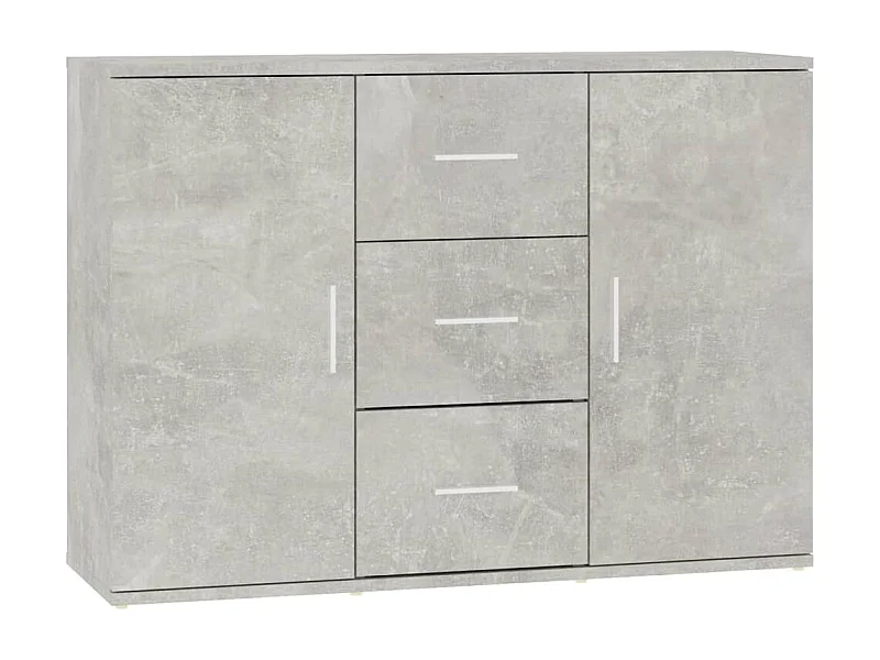 Buffet Gris béton 91x29,5x65 Bois d'ingénierie