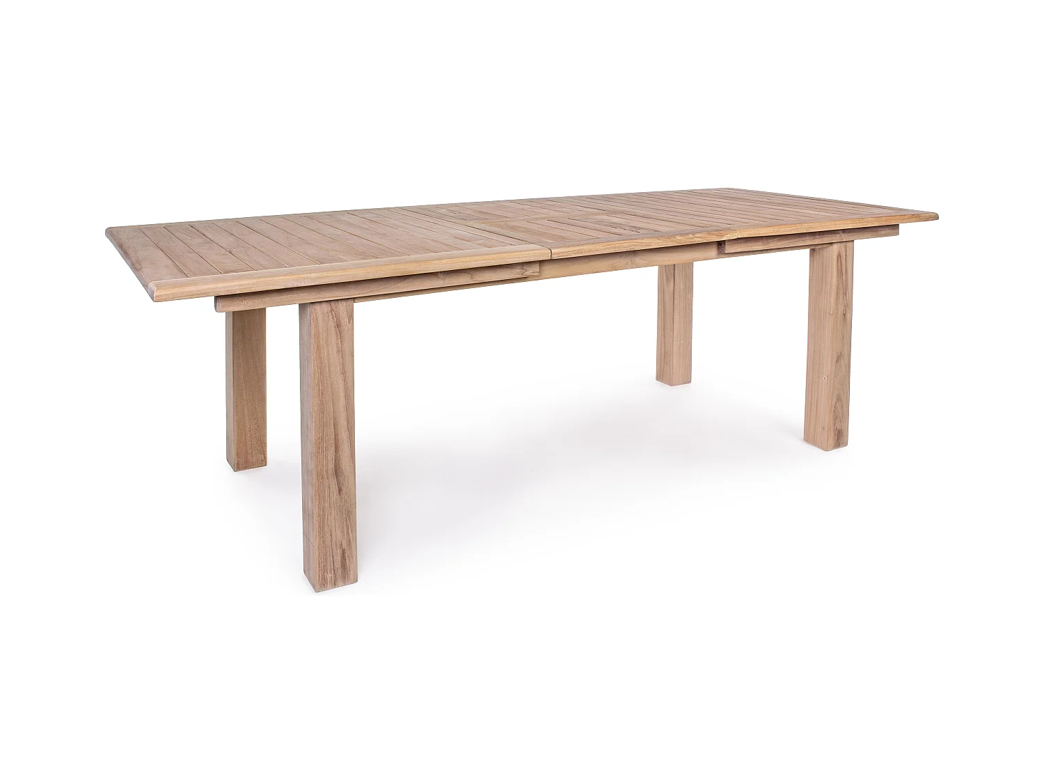 Table extensible de jardin bois teck naturel Marina L 180-240cm