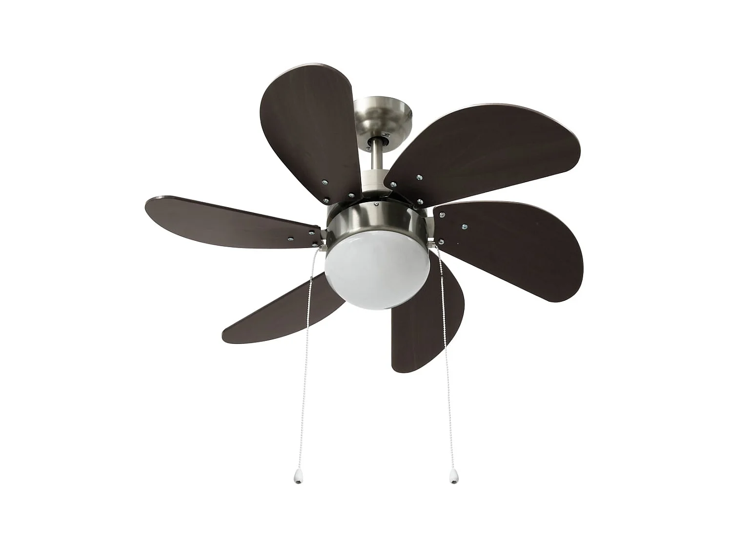 Ventilateur de plafond avec lampe 76 cm Marron foncé FR180680