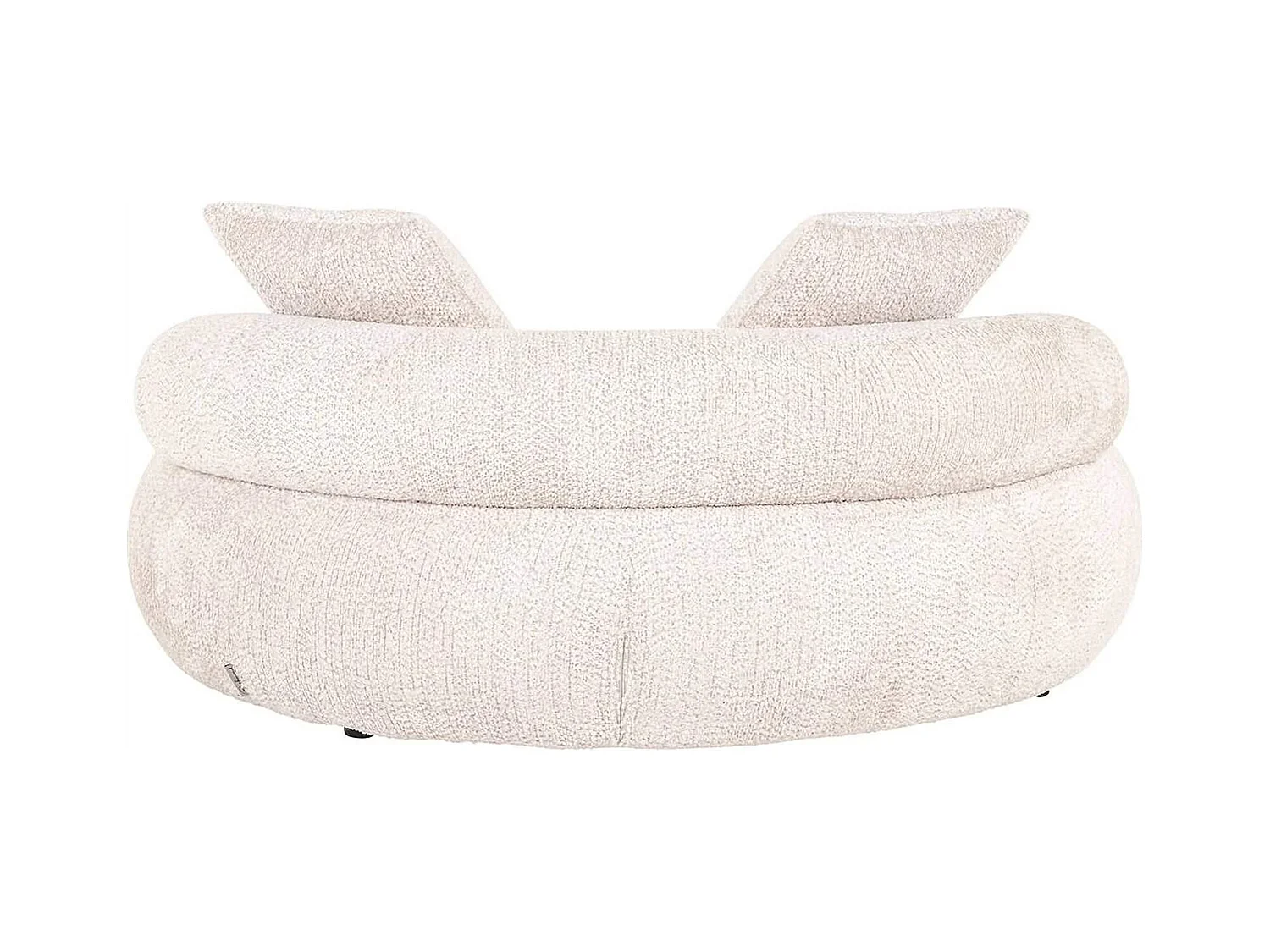 Lit de jour Tivola en tissu crème