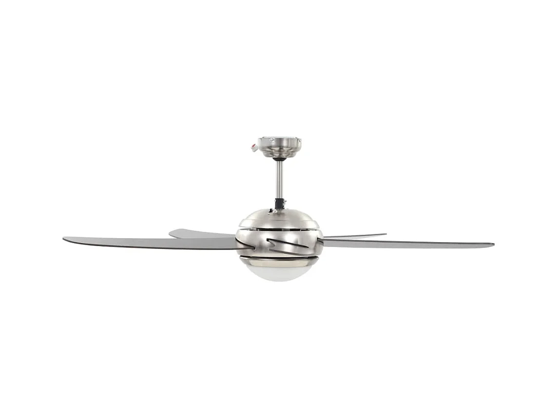Ventilateur de plafond orné avec lampe 128 cm Marron FR615988