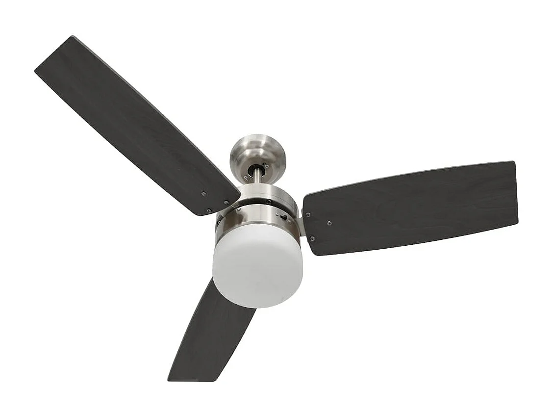 Ventilador de techo con luz con mando marrón oscuro 108 cm ES688622