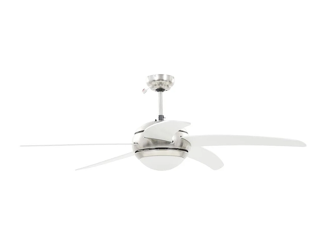 Ventilateur de plafond orné avec lampe 128 cm Blanc FR564086