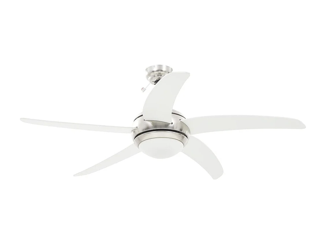 Ventilateur de plafond orné avec lampe 128 cm Blanc FR564086