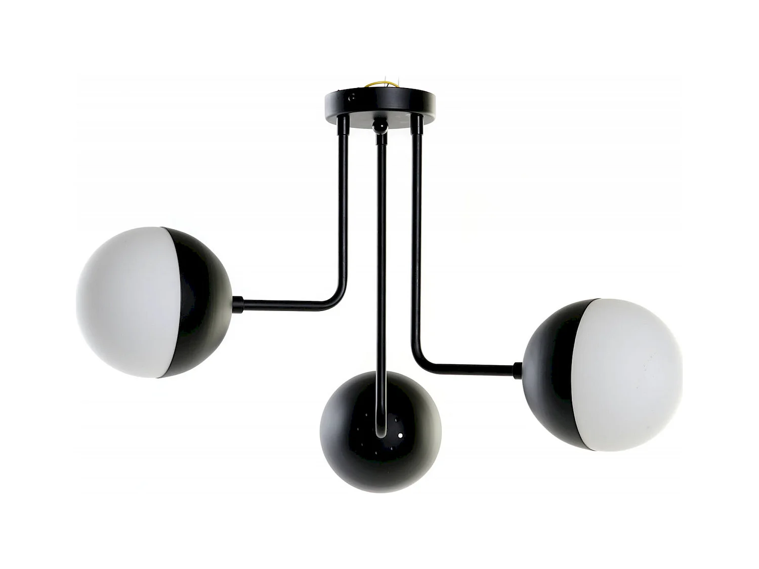 Plafonnier design bicolore chic pour intérieur moderne