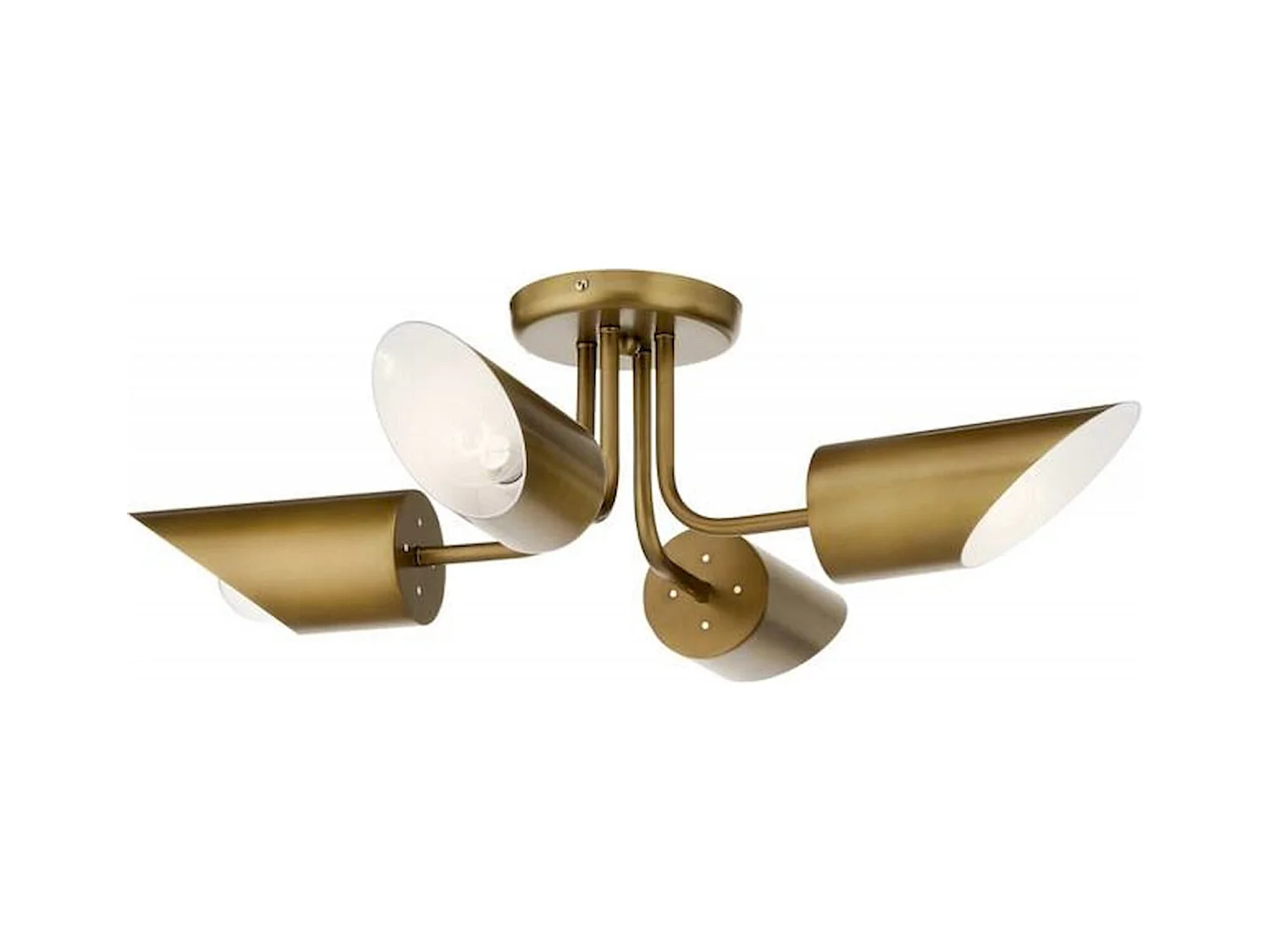 Plafonnier design doré élégant pour intérieur chic