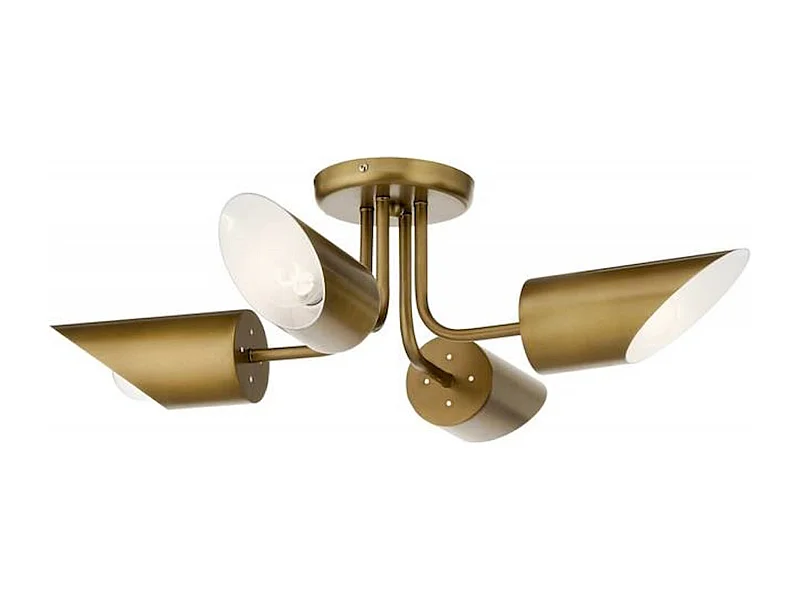 Plafonnier design doré élégant pour intérieur chic