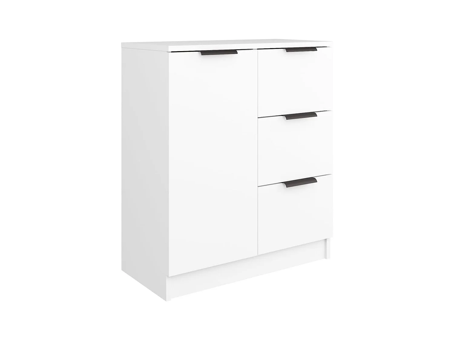 Buffet Blanc 60x30x70 Bois d'ingénierie