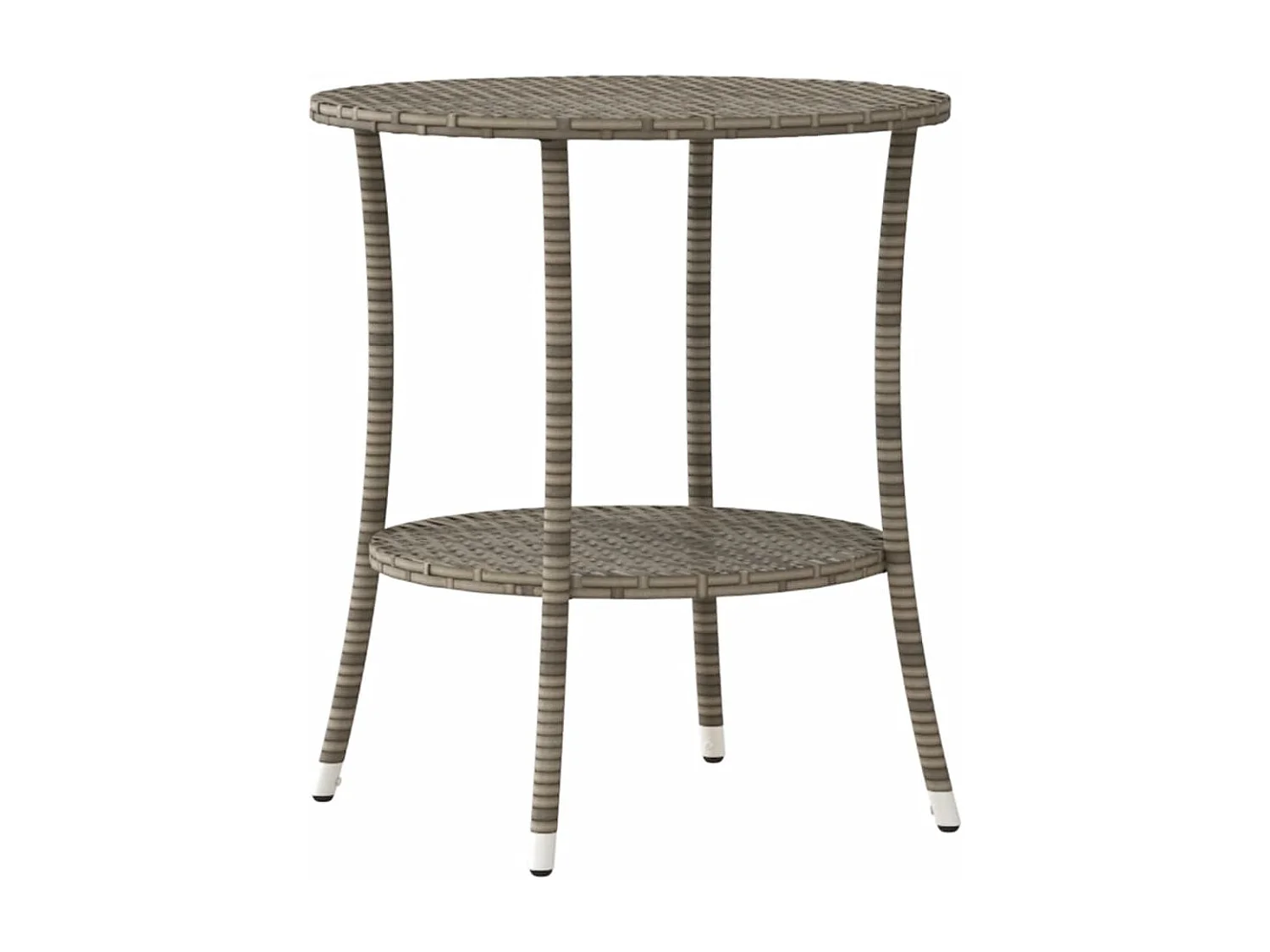 Conjunto de 2 sillas de jardín reclinables y mesa de resina de mimbre