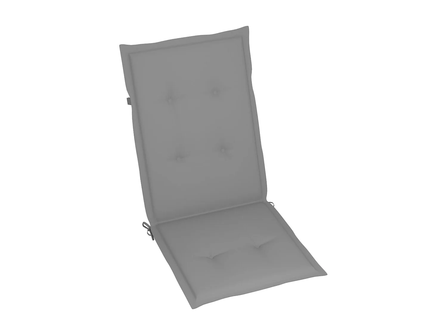 Set van 4 verstelbare tuinstoelen met kussens Acaciahout