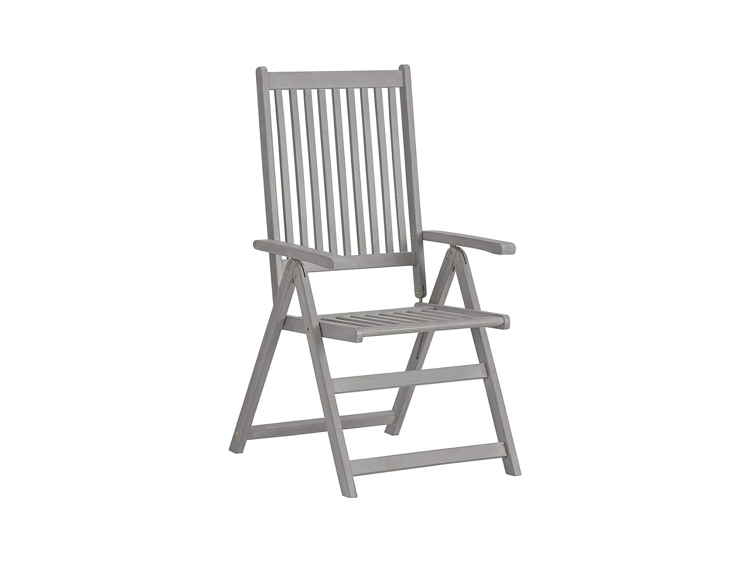 Chaises inclinables de jardin lot de 4 et coussins Bois acacia