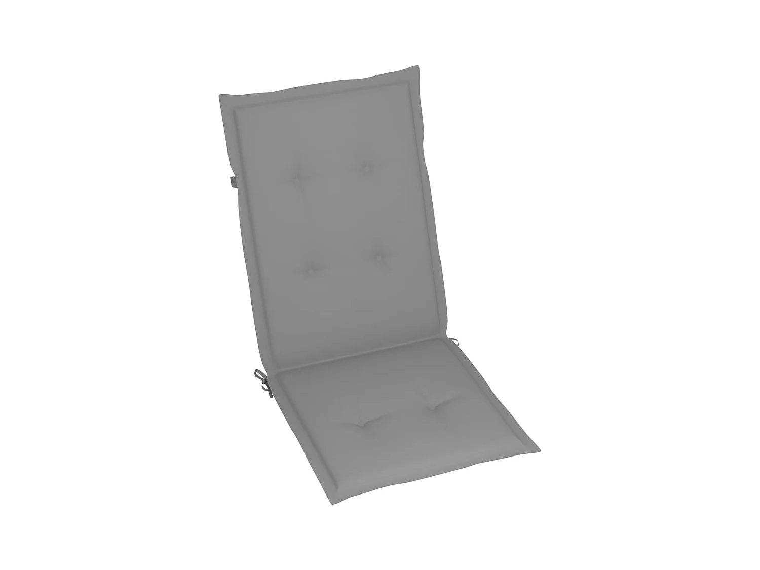 Chaises inclinables de jardin lot de 4 et coussins Bois acacia