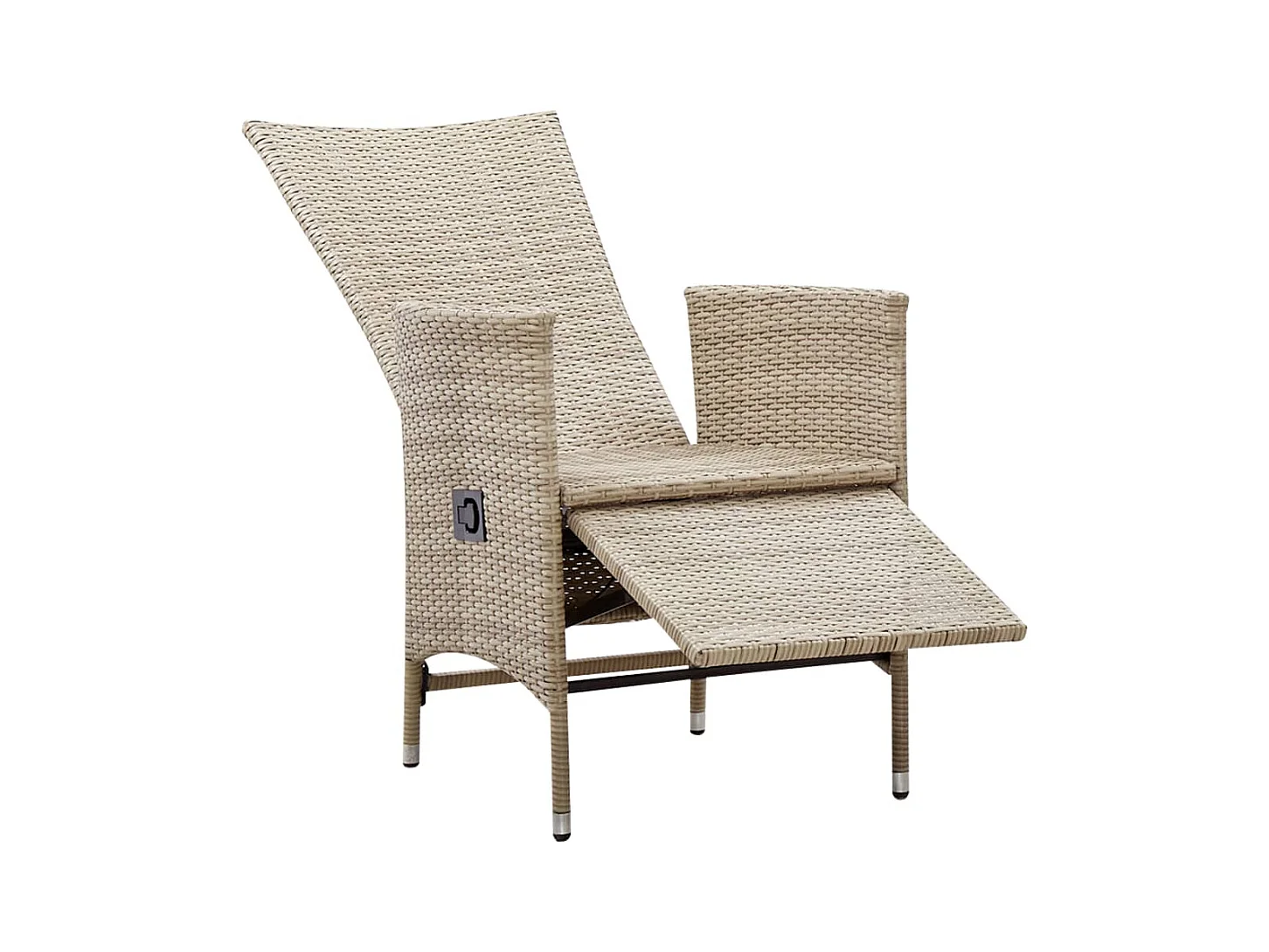 Set van 2 relaxstoelen en kussens Beige geweven hars