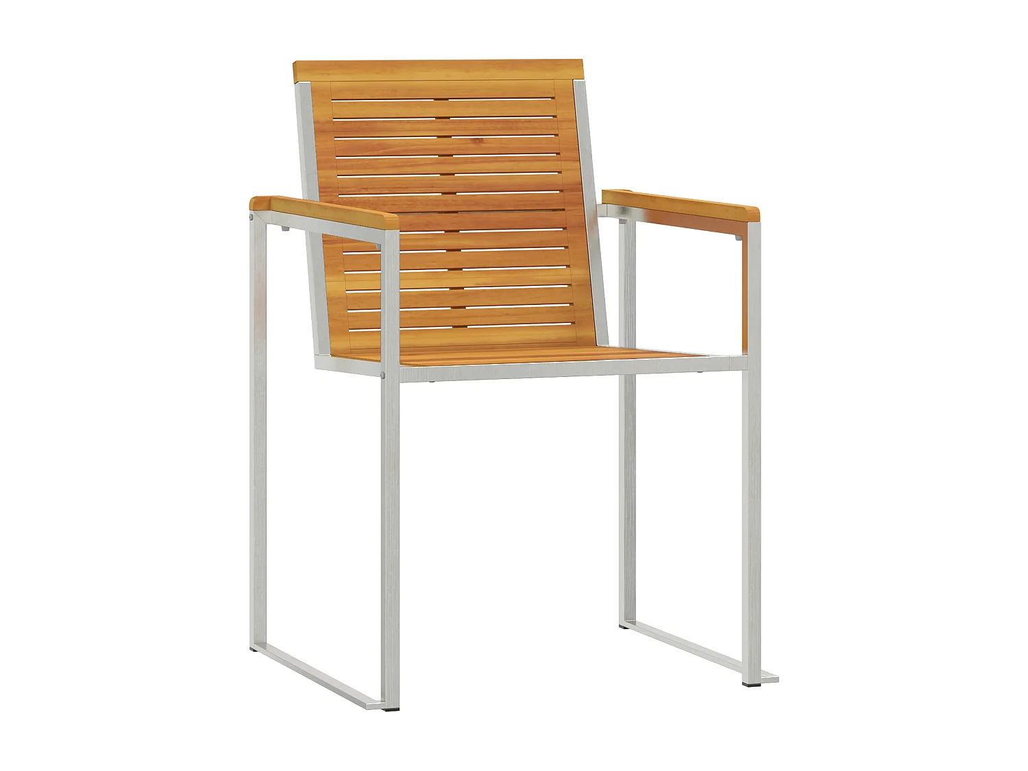 Transat avec Chaises de Jardin 3 pcs en Bois Massif d'Acacia