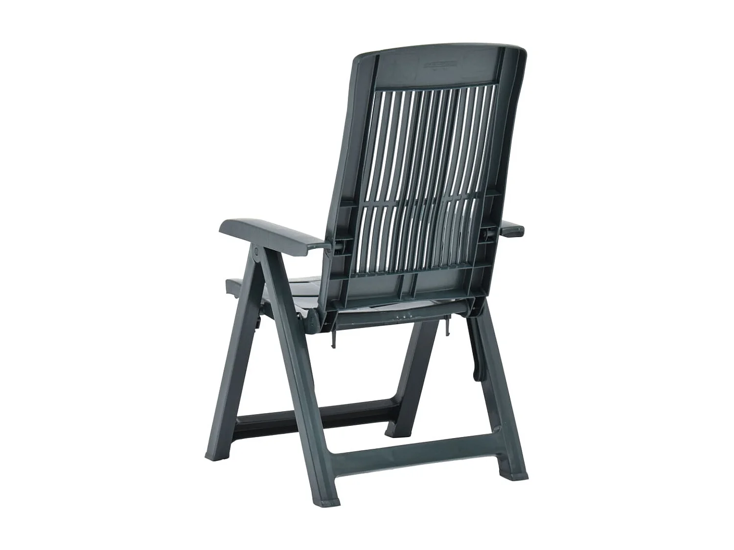 Chaises inclinables de jardin lot de 2 Plastique Vert