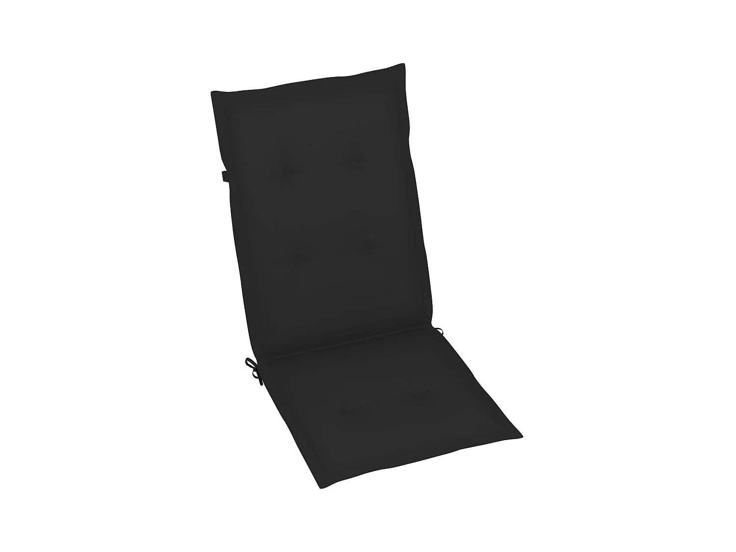 Set di 2 sedie da giardino reclinabili con cuscini in legno di acacia