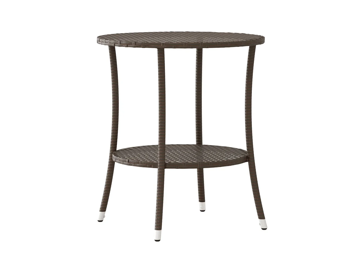 Set van 2 verstelbare tuinstoelen en rieten kunsthars tafel