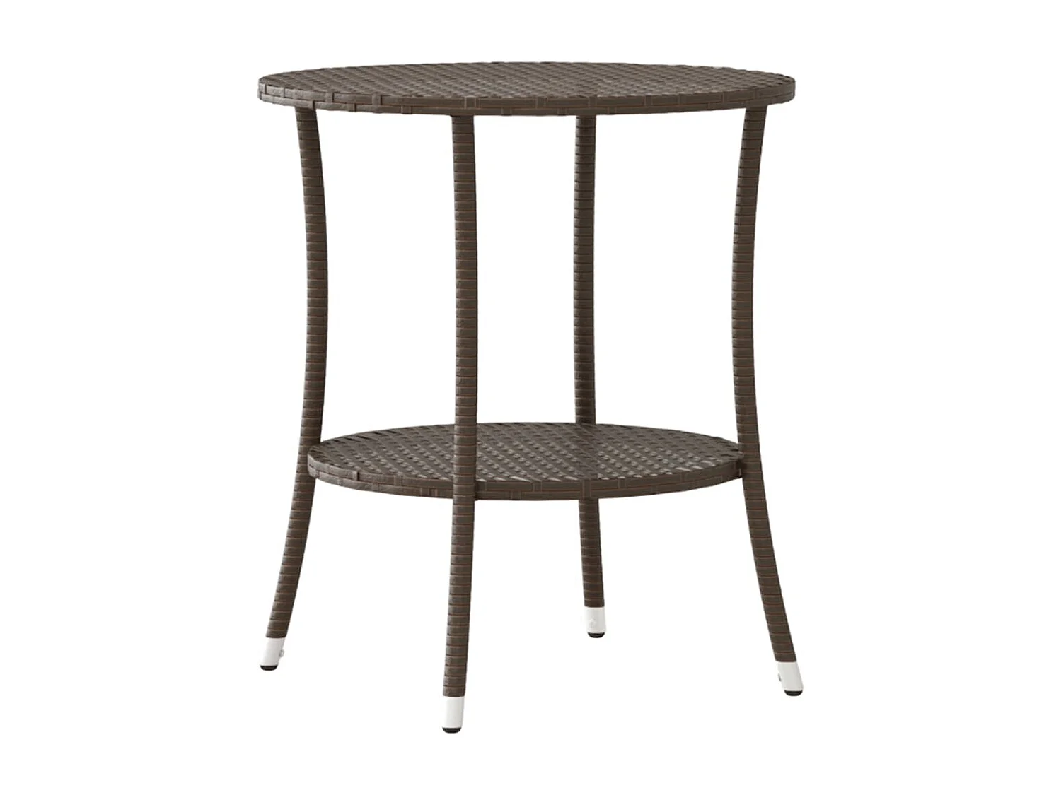 Set van 2 verstelbare tuinstoelen en rieten kunsthars tafel