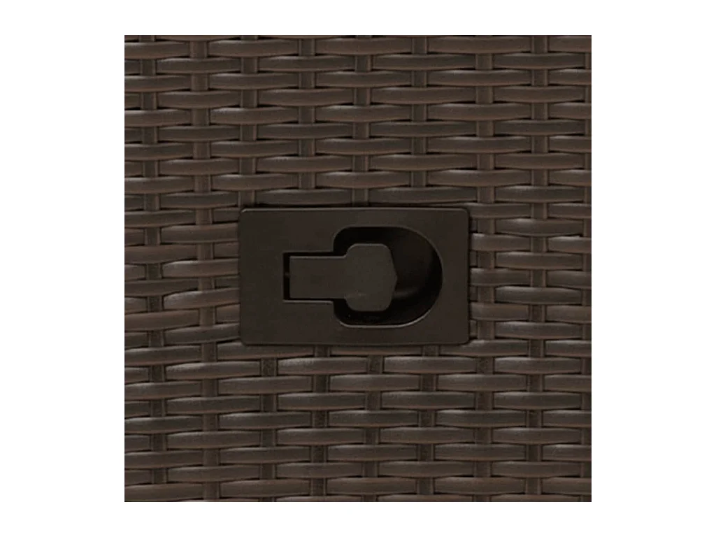 Set van 2 verstelbare tuinstoelen met bruine rotan kussens