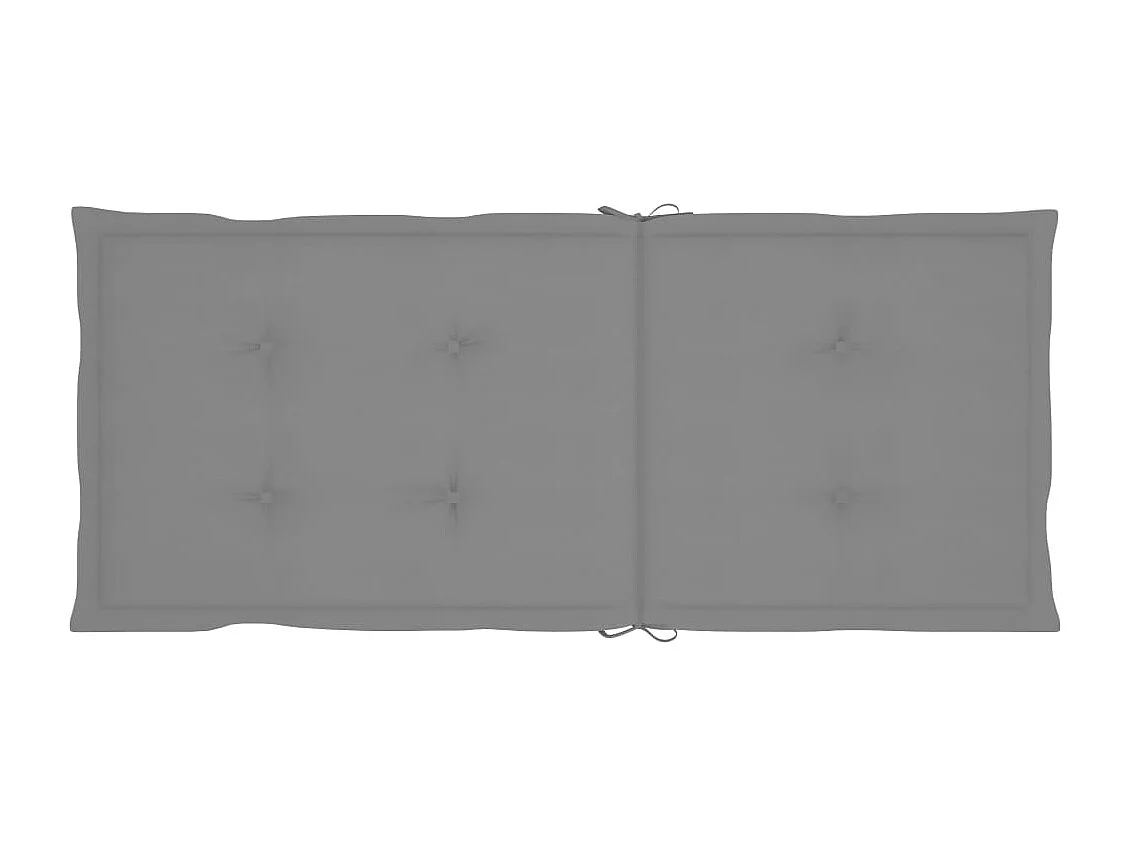 Set van 4 verstelbare tuinstoelen met kussens Acaciahout