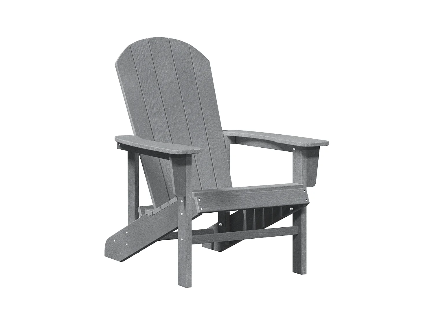Chaise Adirondack Gris Clair 74x82x91 cm HDPE