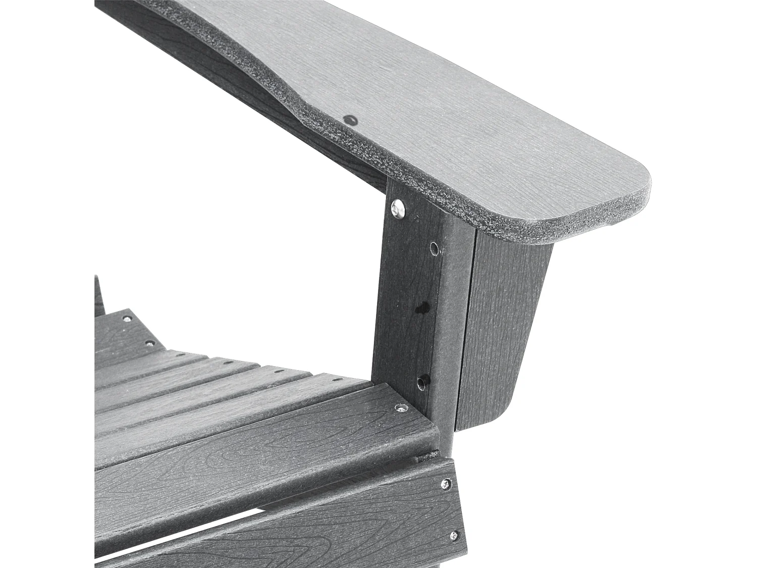 Chaise Adirondack Gris Clair 74x82x91 cm HDPE