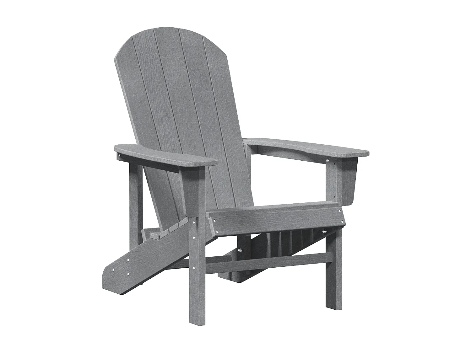 Chaise Adirondack Gris Clair 74x82x91 cm HDPE