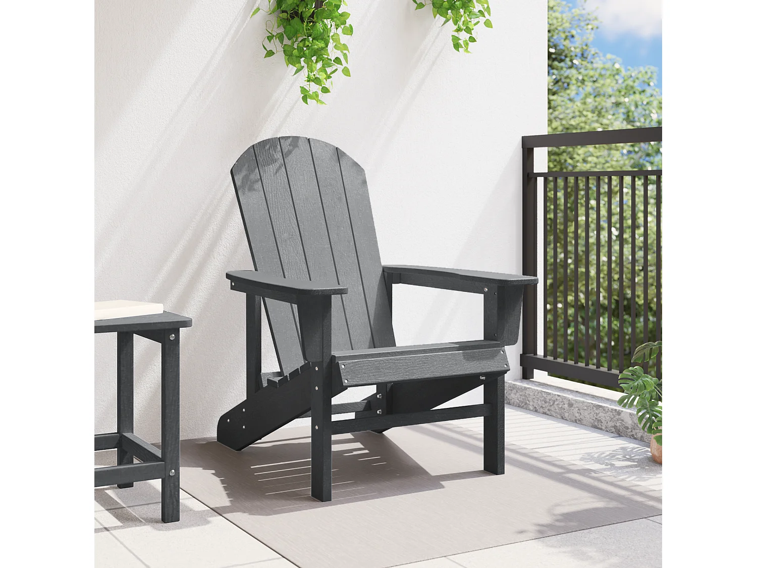 Chaise Adirondack Gris Clair 74x82x91 cm HDPE