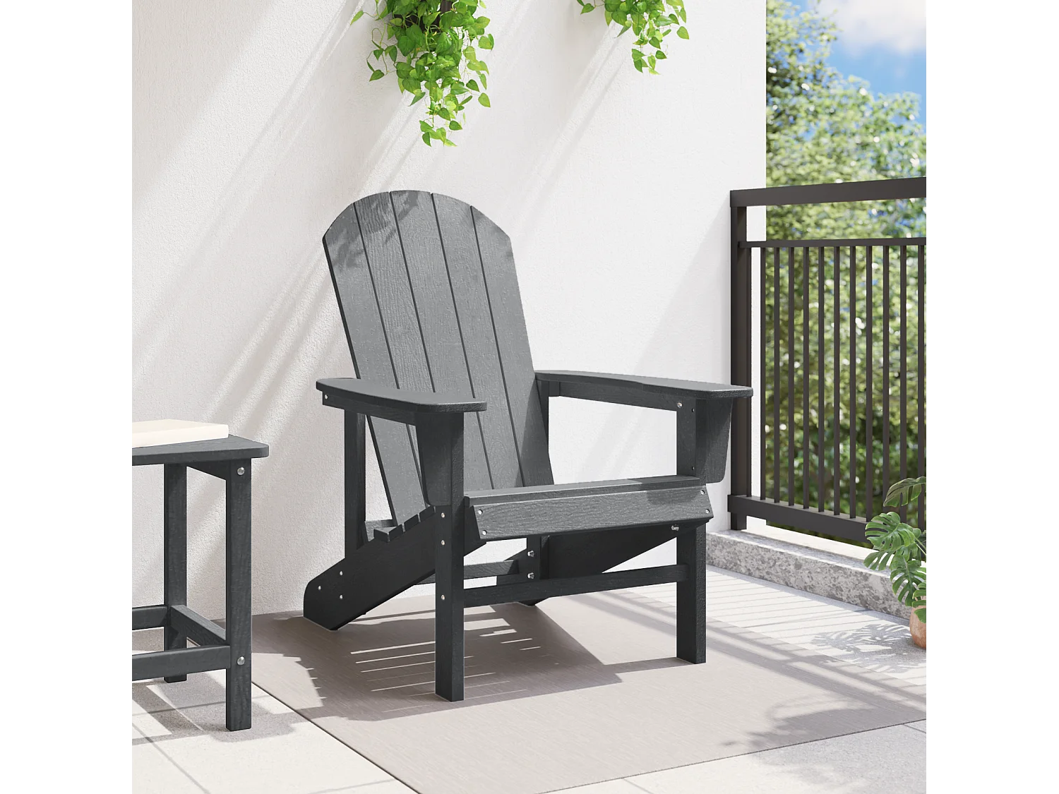 Chaise Adirondack Gris Clair 74x82x91 cm HDPE