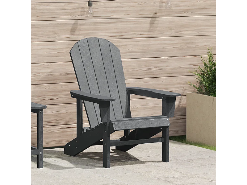 Chaise Adirondack Gris Clair 74x82x91 cm HDPE