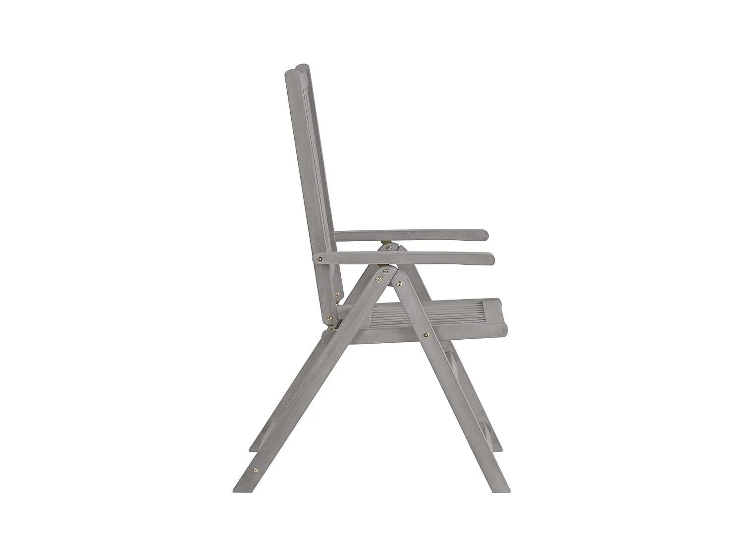 Tuinstoelen Set van 2 Grijs Massief Acaciahout