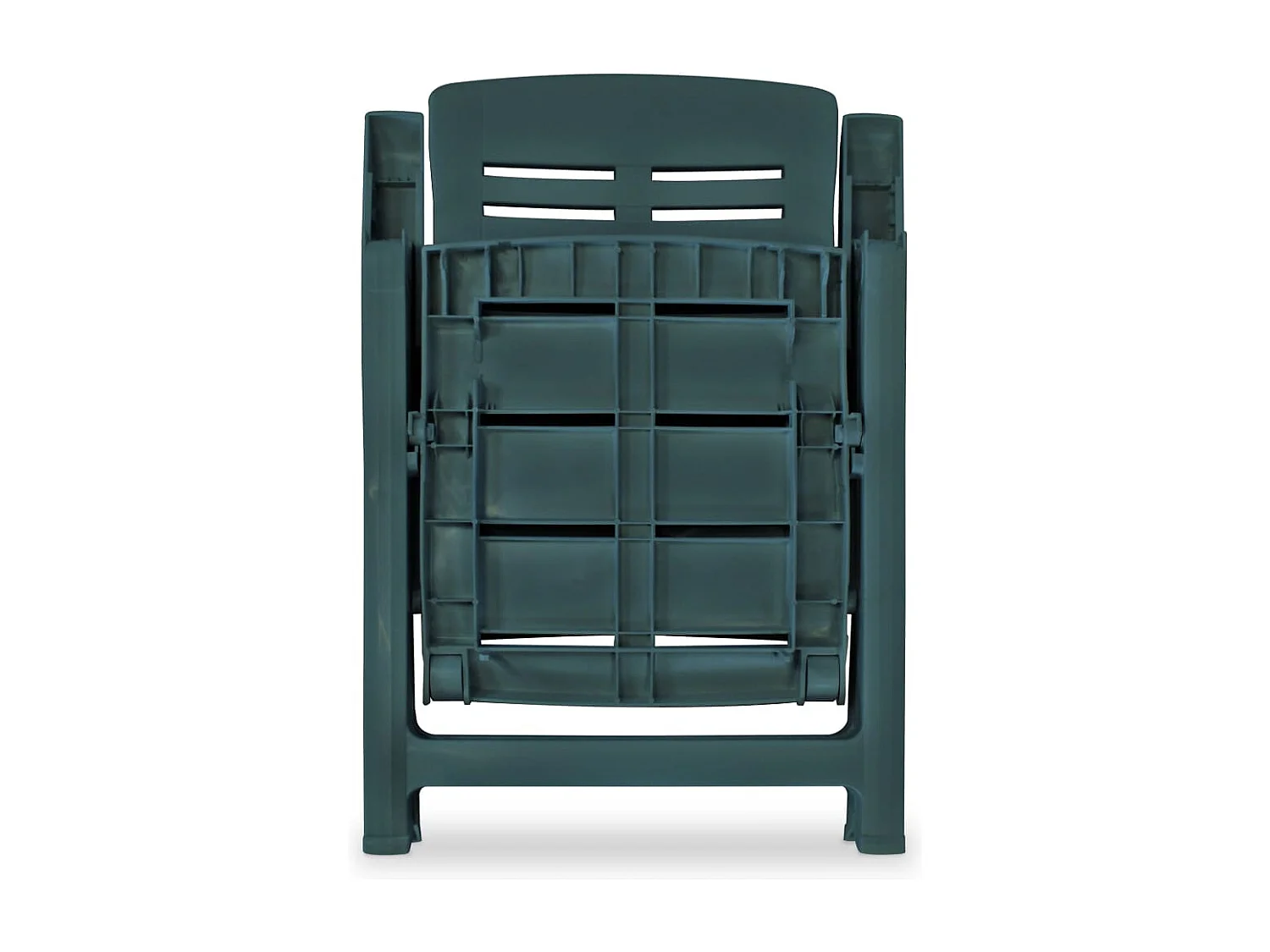 Chaises inclinables de jardin lot de 2 Plastique Vert