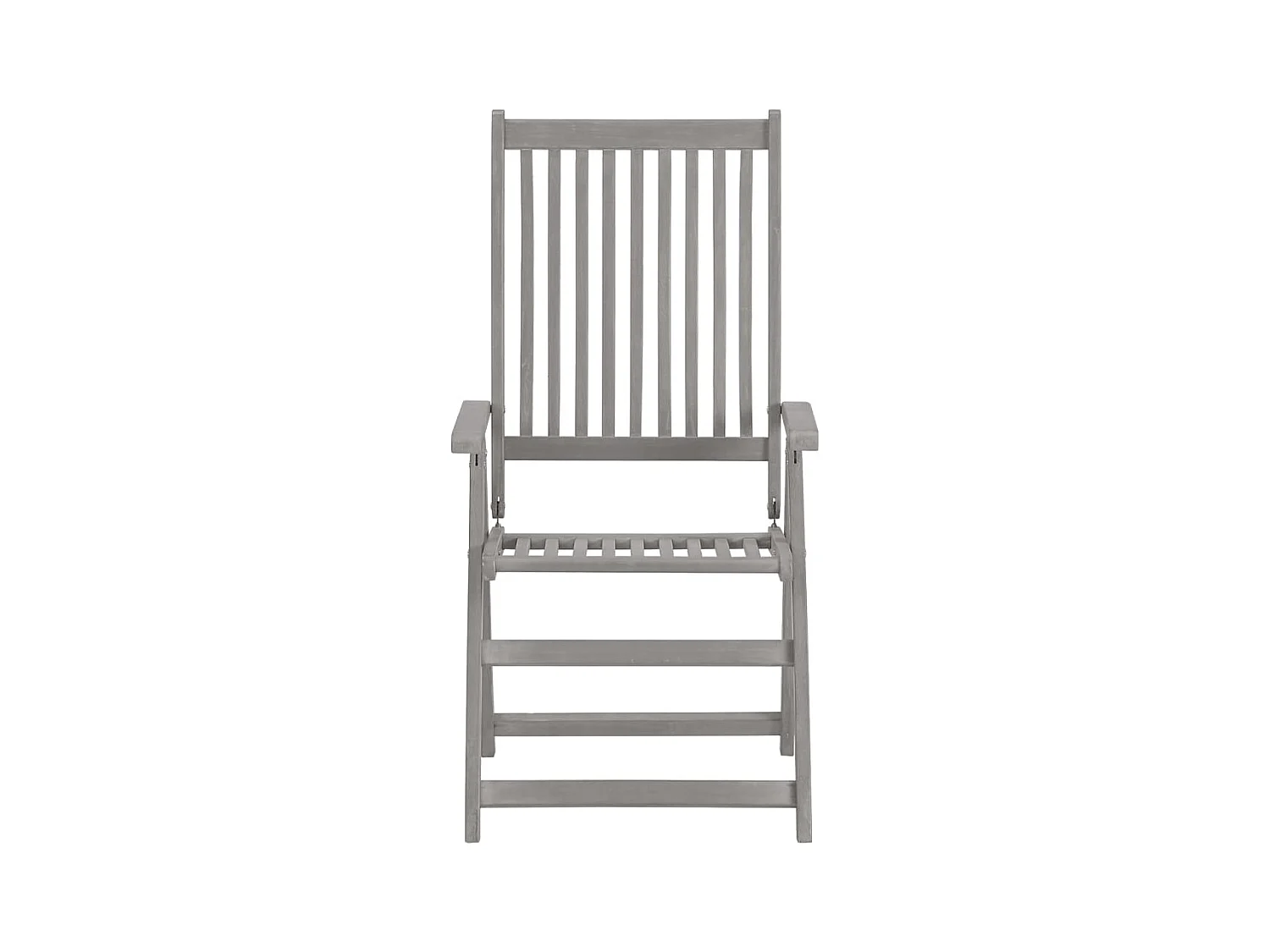 Chaises inclinables de jardin lot de 4 et coussins Bois acacia