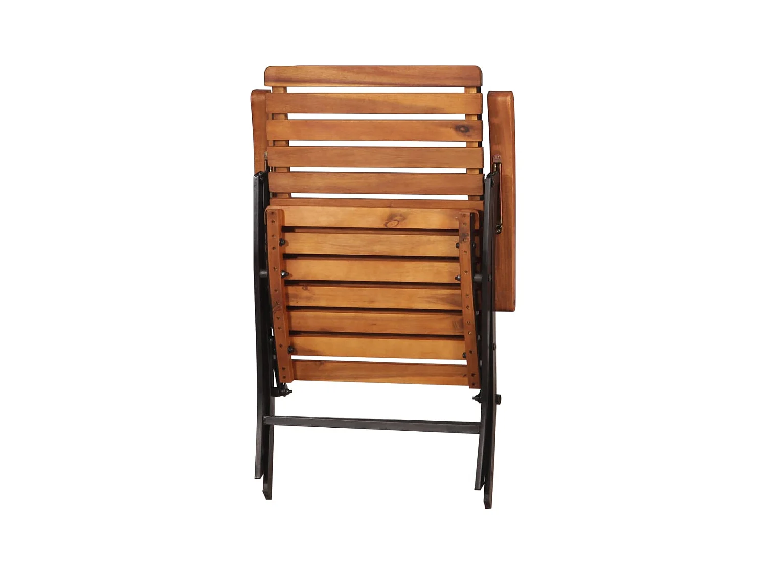 Chaises inclinables de jardin lot de 2 Bois solide d'acacia