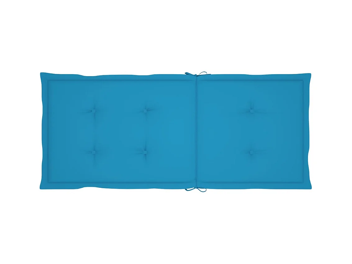 Set van 4 verstelbare tuinstoelen met kussens Acaciahout