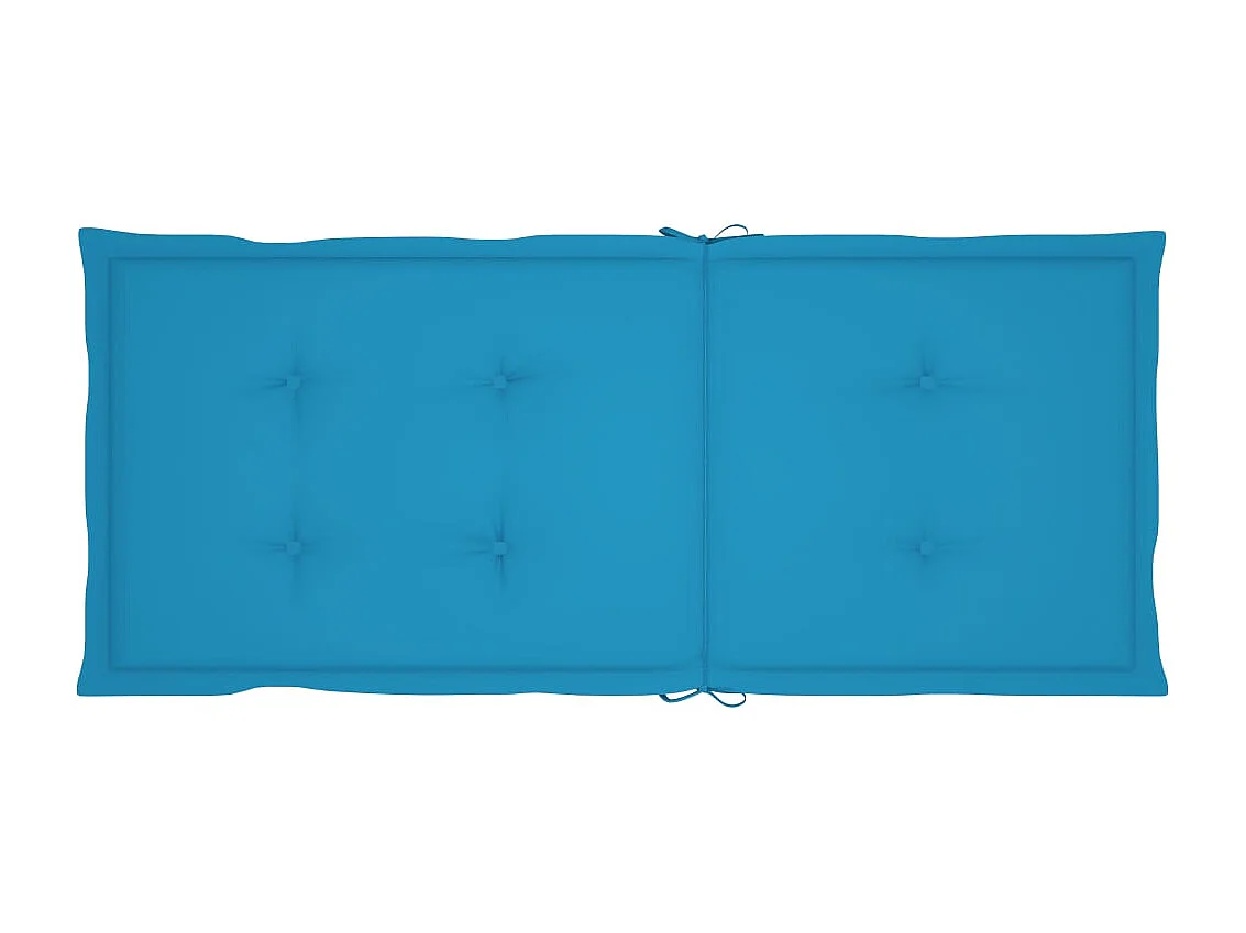 Chaises inclinables de jardin lot de 4 et coussins Bois acacia