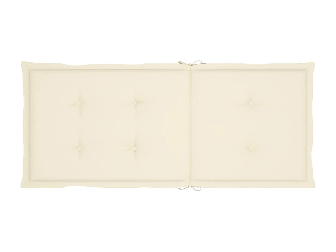 Chaises pliables de jardin avec coussins lot de 8 Bois d'acacia