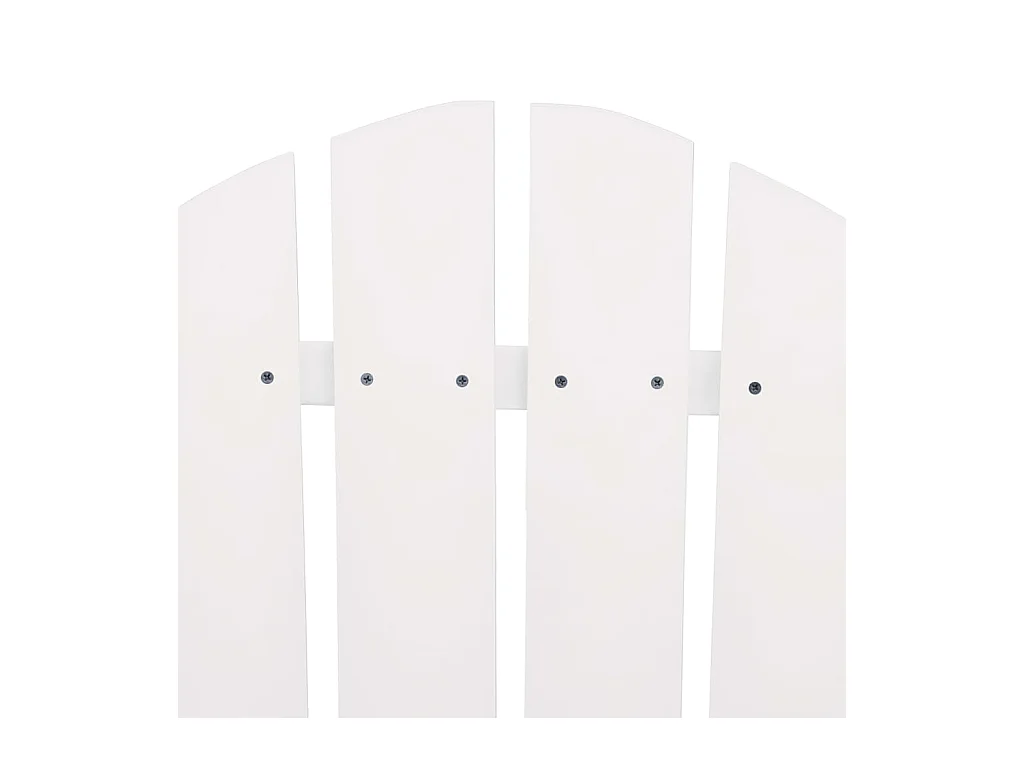 Adirondack tuinstoelen met tafel in wit dennenhout