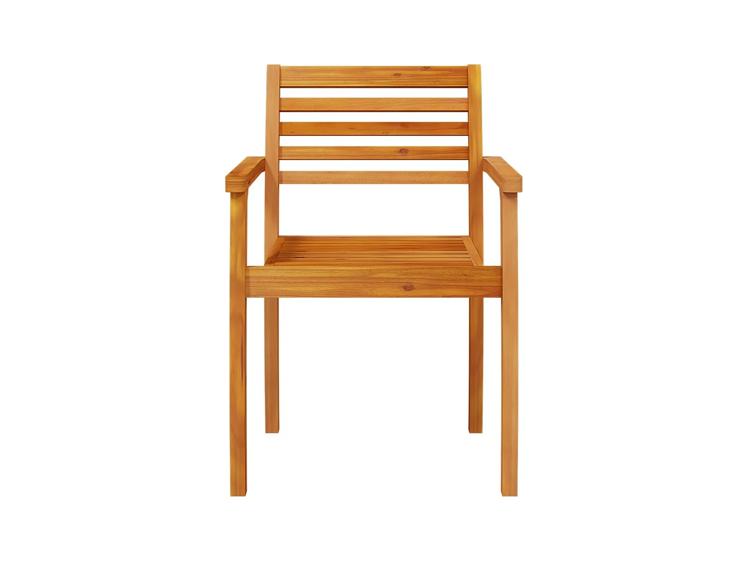 Juego de 4 sillas de jardín 59x55x85 madera maciza de acacia