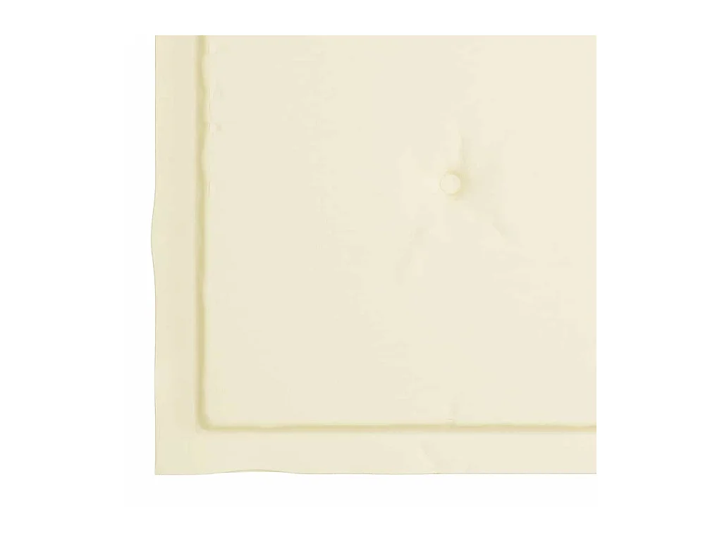 Tuinstoelen en crèmekleurige kussens set van 4 Massief teakhout