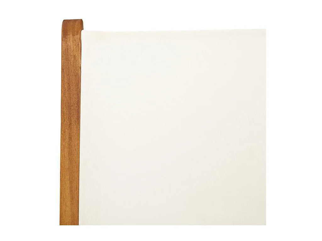 Chaises de jardin lot de 2 blanc crème bois acacia massif tissu