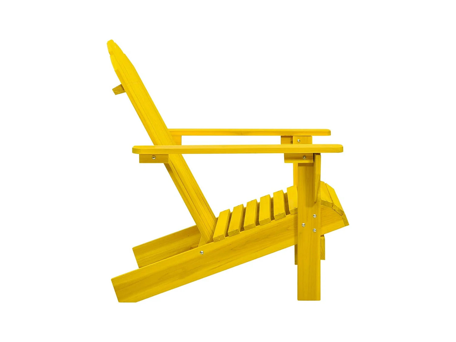 Chaise de jardin Adirondack bois de sapin massif jaune