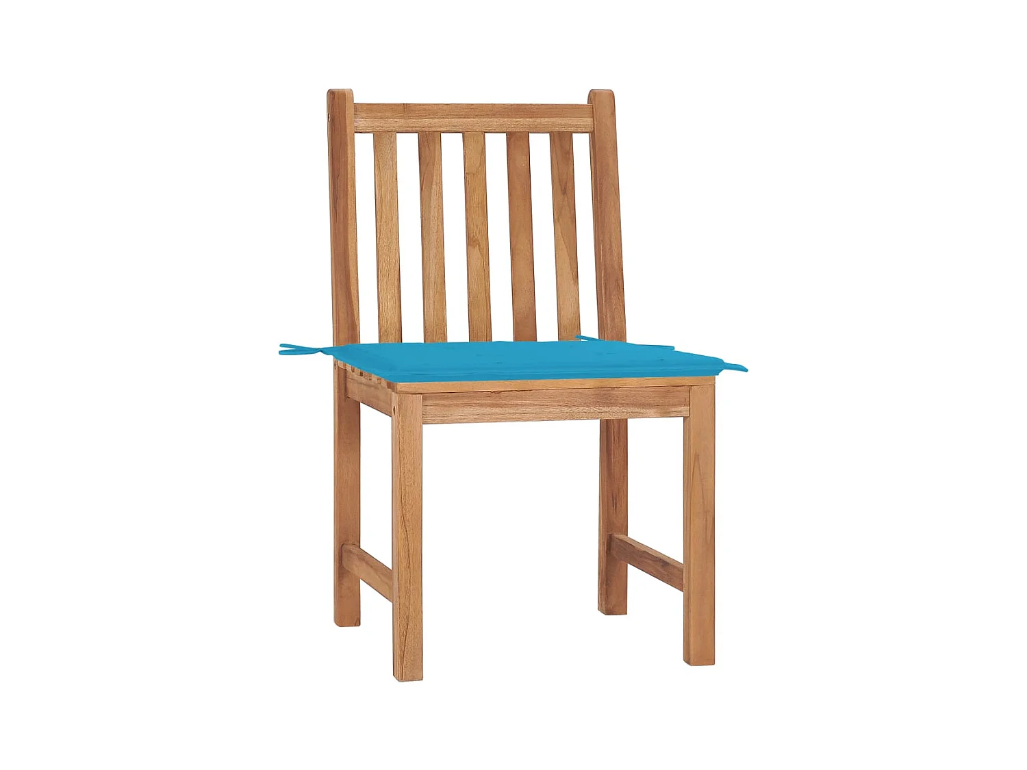 Tuinstoelen set van 2 met kussens Massief teakhout