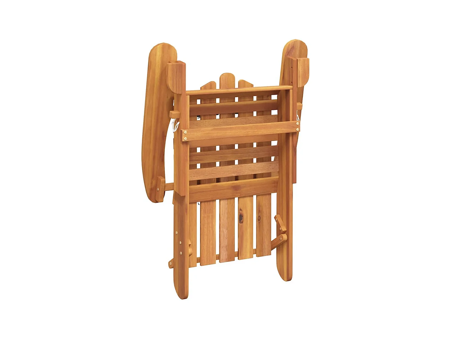 Chaise de jardin Adirondack et repose-pieds bois massif acacia