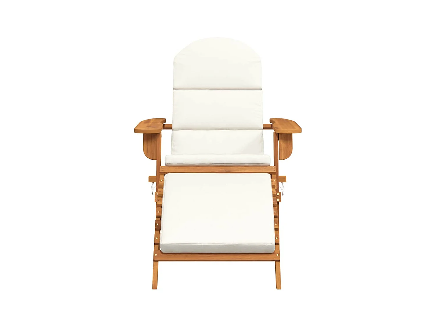 Chaise de jardin Adirondack et repose-pieds bois massif acacia