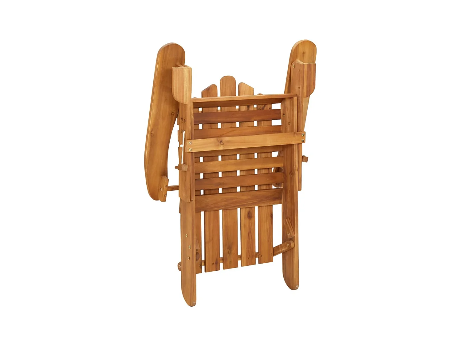 Chaise de jardin Adirondack et repose-pieds bois massif acacia