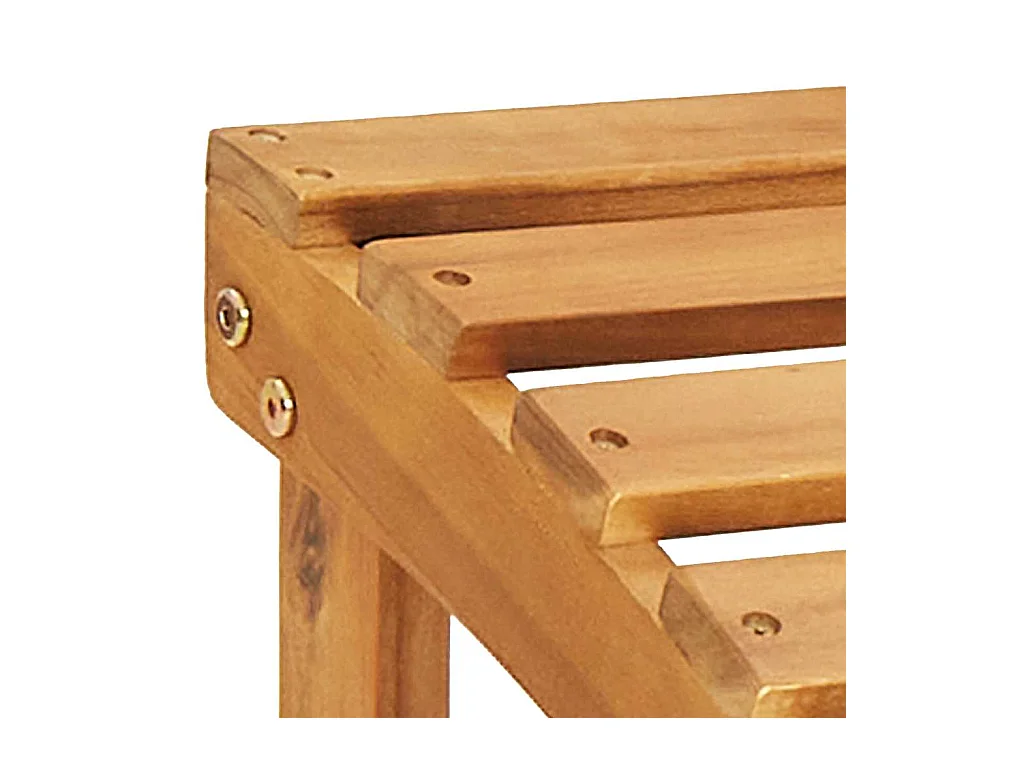 Chaise de jardin Adirondack et repose-pieds bois massif acacia