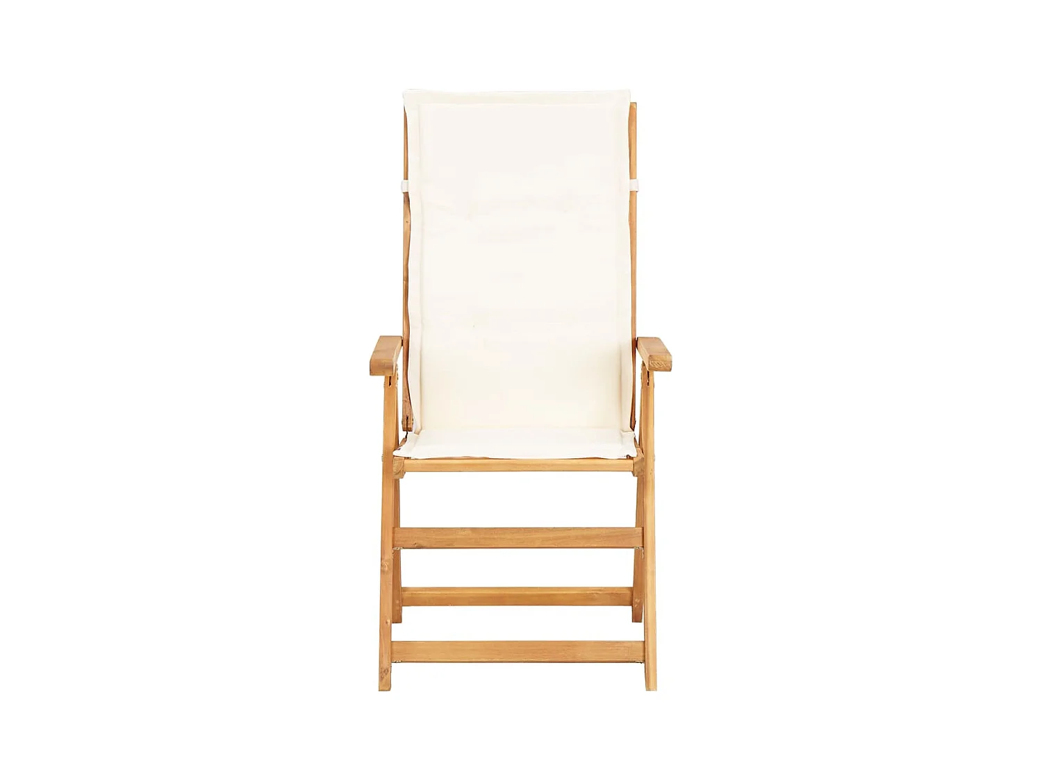 Set van 2 verstelbare tuinstoelen van massief acaciahout