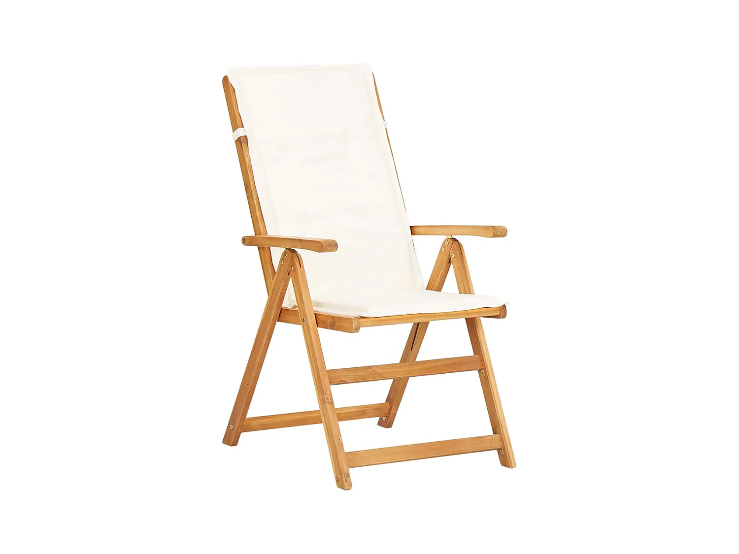 Set van 2 verstelbare tuinstoelen van massief acaciahout