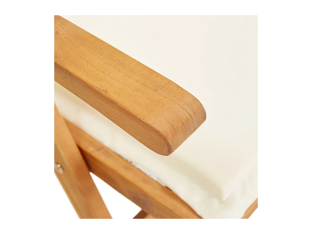 Chaises inclinables de jardin lot de 2 Bois solide d'acacia